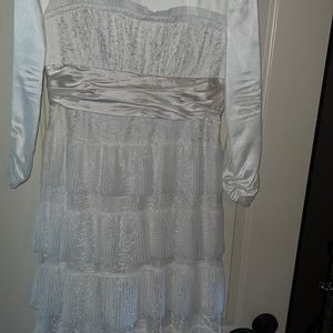 Champagne ruffle gown